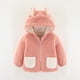 thumbnail image 2 of Abrigo De Invierno Para Niños Pequeños, Chaquetas Para Niños Y Niñas, Abrigo Cálido Para Bebés Recién Nacidos, Prendas De Vestir De Punto, Mono Con Capucha Rosa Odeerbi LM103-388, 2 of 5