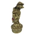 thumbnail image 3 of Vastu Hindu God Ganesha Ganapati Playing Flute On Tree Of Life By Mouse Figurine, 3 of 8