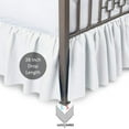 thumbnail image 3 of LuckShree Twin-XL Bed Skirt for Dorm Room - Egyptian Cotton 600-Thread-Count - Ivory, 38" Drop, 3 of 7