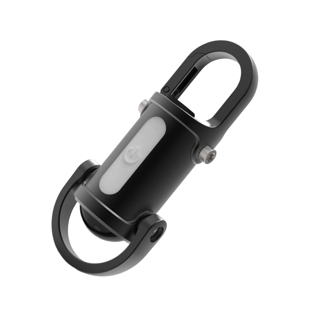 3-in-1 Keychain Flashlight Rechargeable 500/1200 Lumens EDC Tool with Red/Blue Strobe Emergency Phone Charger IPX7 Waterproof Portable Light for Outdoor Camping Hiking and Survival Gear