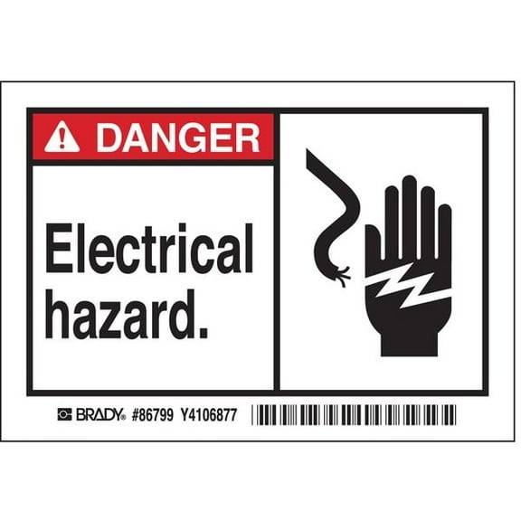 Brady Label,3 1/2 inx5 in,Polyester,PK5 86799