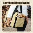 thumbnail image 4 of Lzvxtym Log Carrier Bag Large Canvas Firewood Tote Bag Firewood Holder Bag with Adjustable Strap Fireplace Log Storage Hand Bag Foldable Firewood Carrier for Log Wood Branch, 4 of 7
