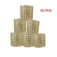 thumbnail image 1 of ICQOVD 50pc Bling Diamond Rhinestone Mesh Wrap Napkin Wedding Decor Gold, 1 of 5