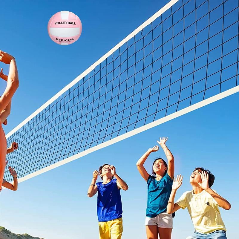 Training Volleyball Soft Wear Resistant Practice Ball for Indoor Outdoor Court Beach Pool Park School Sports Team Games