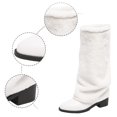 thumbnail image 5 of KANG Mid Calf Boots Winter Fashion Faux Lined Pull On Slip On Booties Comfortable Warm Casual Boots With Non Slip Sole For Daily Wear, 5 of 9