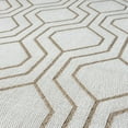 thumbnail image 3 of Luxe Weavers Moroccan Trellis White 8x10 Washable Area Rug, Anti-Slip Geometric Carpet, 3 of 9