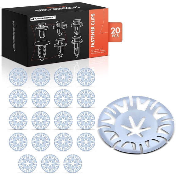 A-Premium 20PCS Metal Splash Shield & Wheel Well Push-On Retainer Clips for Car Pickup Truck SUV