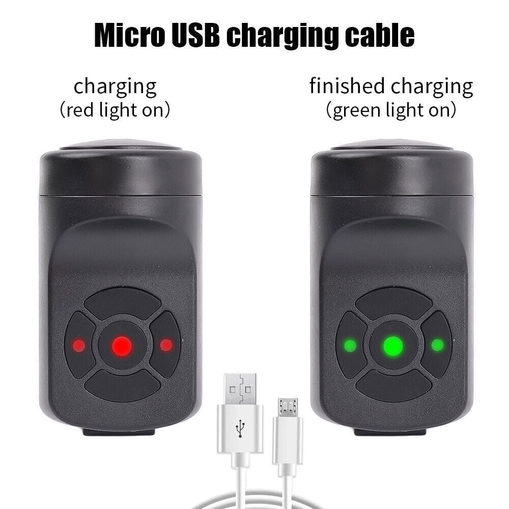 Dazone Electric Bicycle Horn, USB Charging Bike Horn Super Loud Bells Mountain Bike Handlebar Ring Bell MTB 130DB