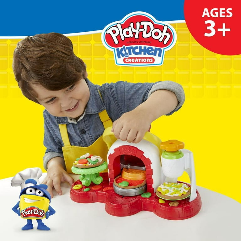 Play-Doh Kitchen Creations- Cheesy Pizza Playset for Kids 3 Years and Up,  Non-Toxic