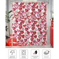 thumbnail image 6 of Valentine''s Day Shower Curtain Red Pink Love Heart Bathroom Curtains with Hooks, Waterproof Fabric Love Shower Curtains Set for Bathroom Bathtubs Valentine Holiday Decor Gift 72x72 Inch, 6 of 6