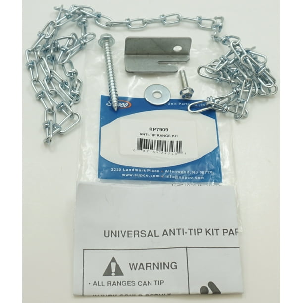 Supco Replacement Anti Tip Bracket Kit for General Electric Range