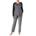 thumbnail image 3 of ClimateRight by Cuddl Duds Women's and Women's Plus Long Sleeve Velour V-Neck Pajama Top, 3 of 3