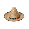 thumbnail image 2 of Mexican Sombrero Hat Adults With Trim Straw Sombrero For De Mexican Party And Cozy Light Pink - 46, 2 of 7