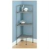 OIA Devant 3 Tier Corner Mesh Etagere in Silver