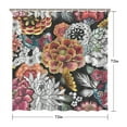 thumbnail image 5 of Waterproof Beautiful Colorful Floral Shower Curtain 72x72 Inch Boho Style Polyester Unique Shower Curtain for Bathroom Hotel Home Decor with 12 Plastic Hooks, 5 of 5