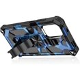 thumbnail image 4 of for Xiaomi Redmi Note 10 Pro (Not Note 10) Camouflage Design Case Heavy Duty Shockproof Protection Military Grade Built-in Magnetic Kickstand Cover for Redmi Note 10 Pro Max MC Dark Blue, 4 of 12