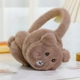 thumbnail image 2 of ZACPNCV Children's Adjustable Plush Earmuffs For Winter Warmth And Foldable Ear Protection Brown, 2 of 4