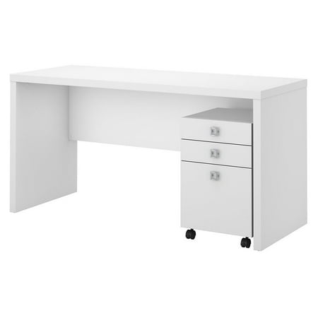 Office By Kathy Ireland Echo Credenza Desk With File Cabinet In