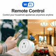 thumbnail image 4 of FrostHike Smart Plug.WiFi Smart Socket Compatible with Alexa and Google Home for Voice Control. Mini WiFi Outlet Socket Remote Control with Timer Function. No Hub Required. RoHS FCC Listed (2 Pack), 4 of 5