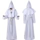 thumbnail image 1 of Disfraz de Halloween Disfraz antiguo Túnica de monje medieval Disfraz de monje Disfraz de mago Sacerdote Cos Costume_x, 1 of 5