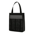 thumbnail image 1 of Bolsa de malla portátil para ducha, organizador de baño, 25 x 9 x 30 cm, práctica bolsa de aseo de secado rápido para campamento, natación, baño para Negro, 1 of 8