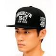 thumbnail image 3 of Knite Gorra snapback Brooklyn visera plana ajustable bordado 3D hombre, 3 of 4