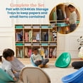 thumbnail image 5 of ECR4Kids 10-Section Storage Coat Locker with 10 Tray Compartments, Classroom Furniture, Natural, 5 of 9