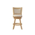 thumbnail image 5 of Boraam Melrose Counter Height Swivel Wood Kitchen Bar Stool - Creme Wire-Brush Finish, 5 of 7
