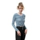 thumbnail image 1 of Blusa azul con escote en 'V' André Badi Grande, 1 of 5