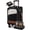 Black-white-brown, variant on LOVEVOOK 4 Pcs Carry On Luggage 22x14x9 Airline Approved, 20 Inch Carry On Suitcases with Wheels, Softside Rolling Suitcase for Women Men, with TSA Lock Weekender Travel Luggage