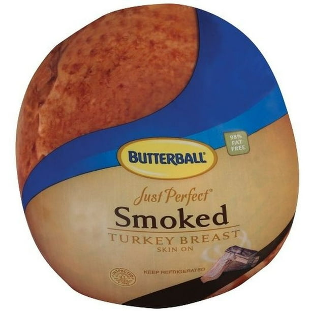 Butterball Just Perfect Smoked Skin On Turkey Breast, 9 Pound 2 per Case.