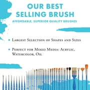 Princeton Brush Select Artiste Brush, Wave Oval Mop, 1/2 in