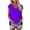 Purple, variant on Womens Summer V Neck Short Sleeve Tops Oversized Loose Fit Solid Color Tees Plain Casual Fashion Style Wear T-Shirts