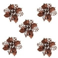 thumbnail image 2 of CNKOO Christmas Tree Ornaments Christmas Simulation Flower Ornament 5Pcs, 2 of 3