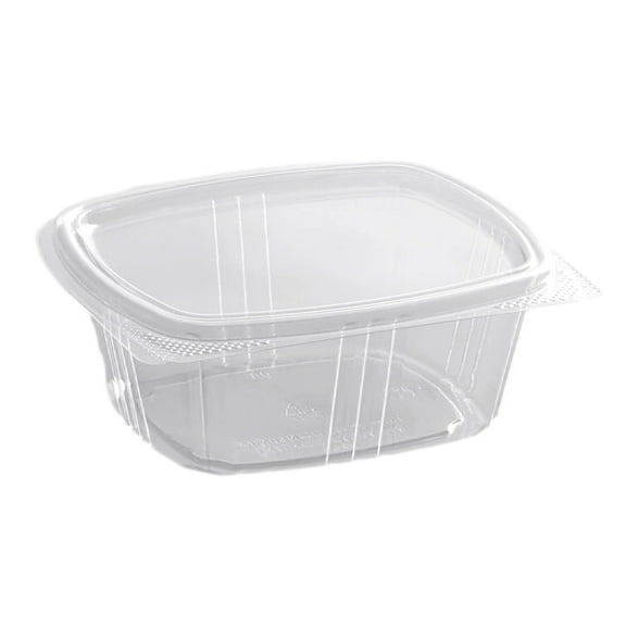 Compostable 32 oz Clear Hinged Deli Containers