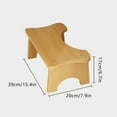 thumbnail image 6 of Toilet Stool Squat Adult, Wood Poop Stool for Bathroom Adults, Portable Toilet Potty Stool for Adults, 7 Inch Height, Beige, 6 of 8