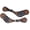 Blue Red Aztec, variant on Horse Western Filigree Floral Tooled Tan Leather Cowhide Inlay Spur Straps 74FK42 74FK42