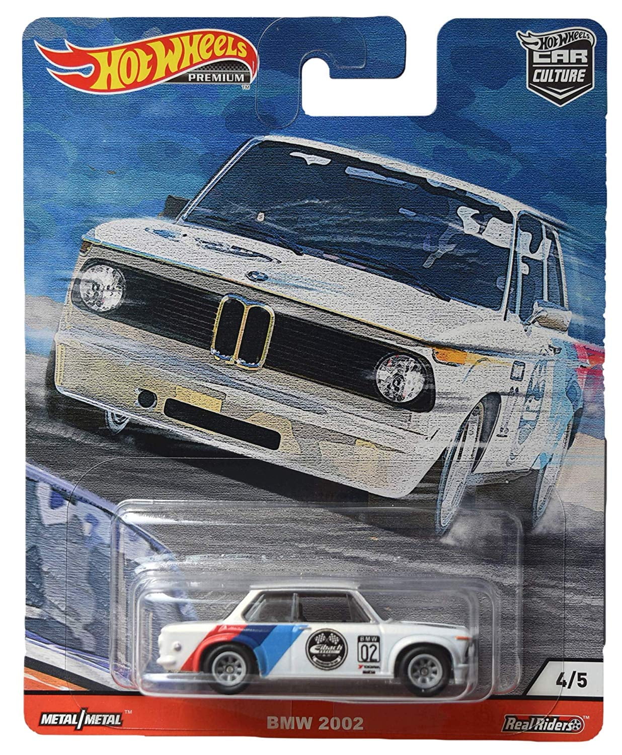 Diecast Car - Hot Wheels - BMW 2002 4/5 White Toys 815856 - Walmart.com ...