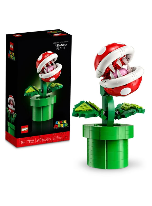 LEGO Super Mario Piranha Plant, Build and Display Super Mario Brothers Collectible for Adults and Teens, Authentically Detailed Posable Figure, Birthday Gift for Gamers and Super Mario Fans, 71426