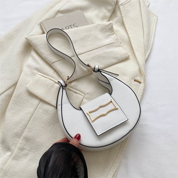Bolsos populares de este año para mujeres en verano, nuevos y sencillos bolsos de mano para mujer 2025, bolsos de hombro tipo dumpling de moda con cierre bajo el brazo.
