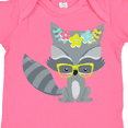 thumbnail image 4 of Inktastic Hipster Raccoon, Raccoon With Glasses, Flowers Boys or Girls Baby Bodysuit, 4 of 5