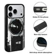 thumbnail image 2 of WIRESTER Shockproof Soft Rubber Cover Case for Apple iPhone 17 Pro 6.3" 2025, Retro Vintage Camera Zoom, 2 of 5