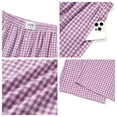 thumbnail image 3 of UVN Pants for Women Gingham Wide Leg Casual Lounge Bottoms Ladies Plaid Trousers with Pocket, 3 of 9