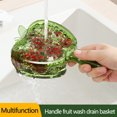 thumbnail image 4 of XWSHYW Utensilios y Gadgets de Cocina. Cesta de Drenaje con Asa para Cocina, Cesta de Goteo para Sala de Estar, Fruta Pequeña y Delicada, Vajilla de Doble Capa para Lavar Frutas, 4 of 5