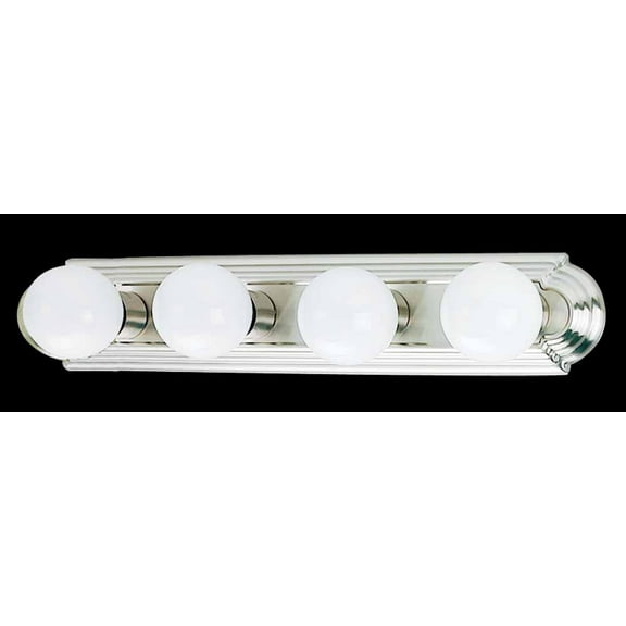 Volume Lighting V1124 24" Width 4 Light Bathroom Vanity Strip - Nickel