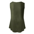 thumbnail image 6 of Miluxas Tank Tops for Women Sleeveless Crew Neck Workout Yoga Shirts Summer Casual Beach Vacation Undershirt Flowy Blouses Army Green-A 4(S), 6 of 6