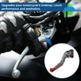thumbnail image 3 of Unique Bargains Short Long Brake Clutch Levers for Yamaha YZF R1 15-22 6 Position Adjustable Motorcycle Handlebar Brake Lever Aluminum Alloy Titanium Handle Red End, 3 of 6