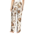thumbnail image 3 of Pajama Pants Women, Hot Coffee Print Sweatpants Soft Sleep Lounge Pants, Casual PJ Bottoms Pants with Pockets, 3 of 5