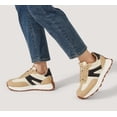 thumbnail image 6 of LUCKY STEP Womens Platform Shoes Chunky Fashion Lace-up Sneakers Casual Shoes,Beige&Black, 6 of 10