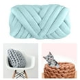 thumbnail image 5 of S SERENABLE Chunky Yarn Bulky Arm Knitting Yarn for Braided Knot Throw Blanket,Soft Jumbo Tube Weight Yarn Hand Making Washable Yarn for Blanket, Pet Bed, Rugs Pillow,0.55lb Light Green, 5 of 7